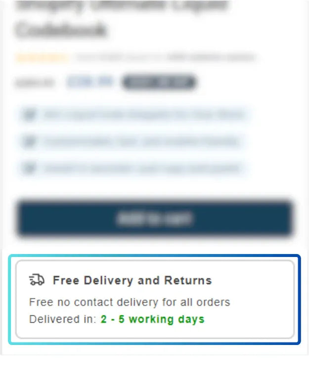 Free Delivery CTA